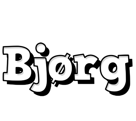 Bjørg snowing logo