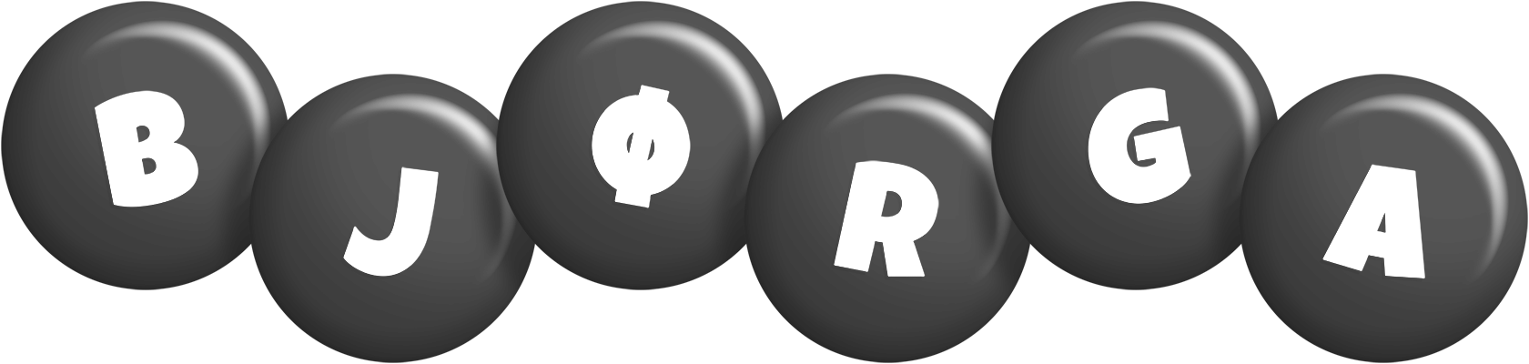 Bjørga candy-black logo