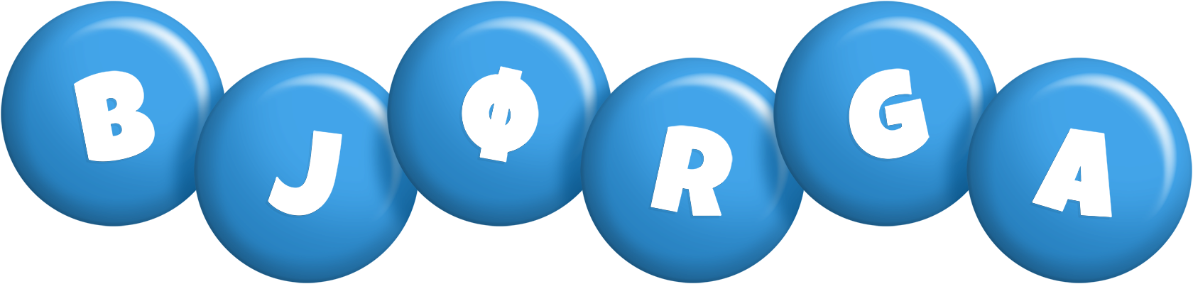 Bjørga candy-blue logo