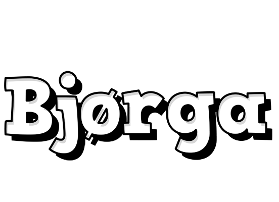 Bjørga snowing logo