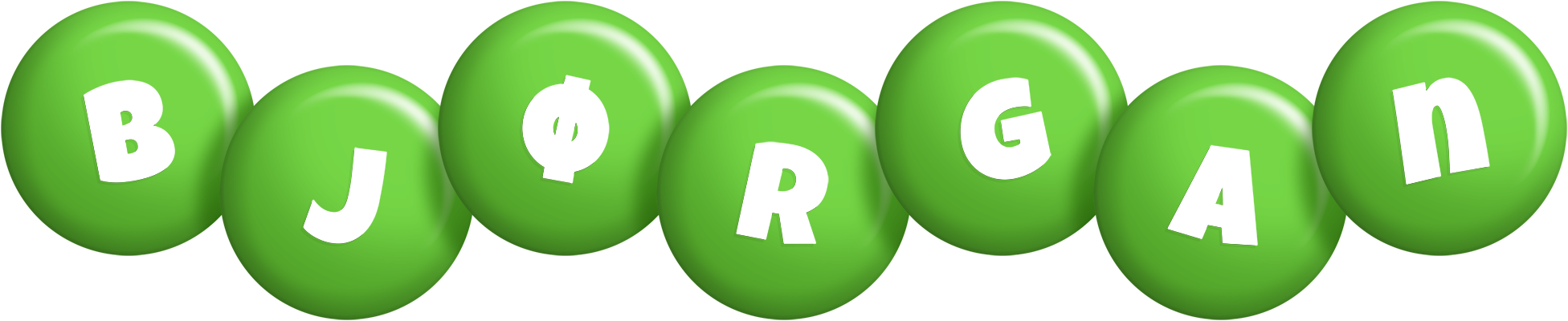 Bjørgan candy-green logo