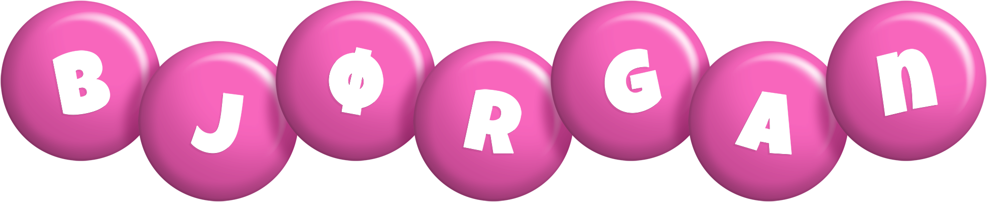 Bjørgan candy-pink logo