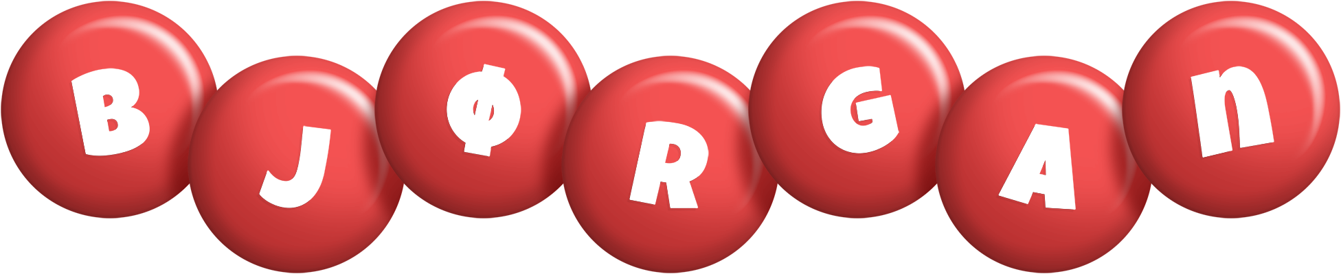 Bjørgan candy-red logo