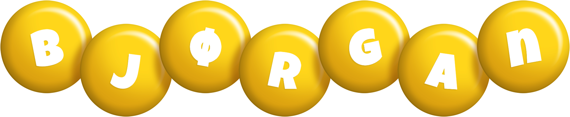 Bjørgan candy-yellow logo