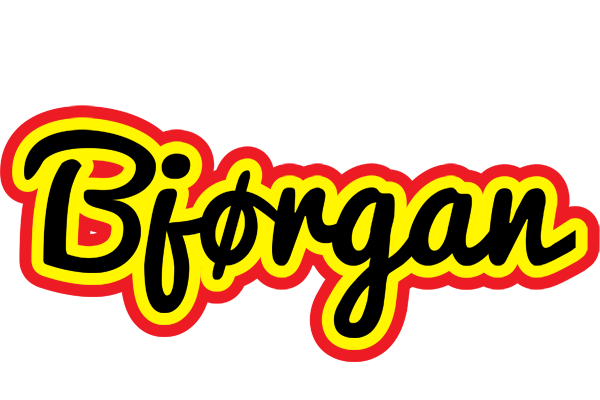 Bjørgan flaming logo