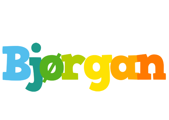 Bjørgan rainbows logo