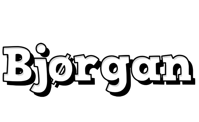 Bjørgan snowing logo