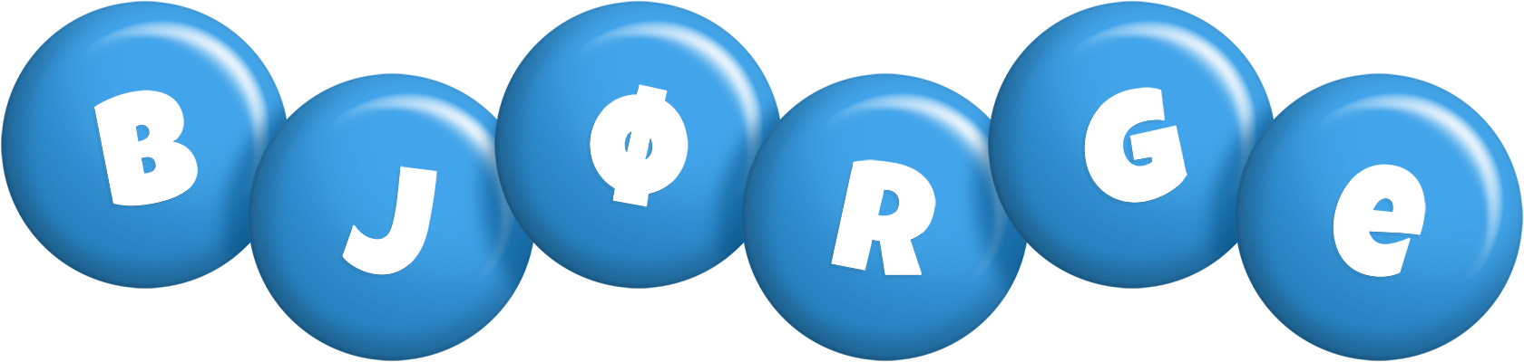 Bjørge candy-blue logo