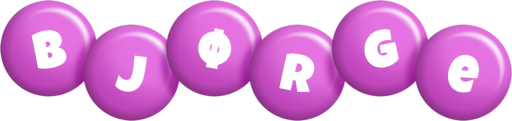 Bjørge candy-purple logo