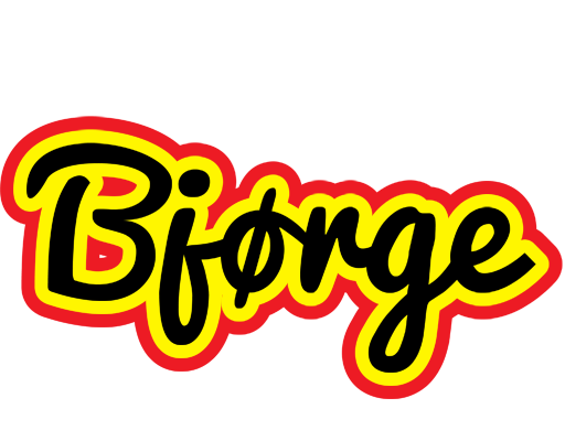 Bjørge flaming logo