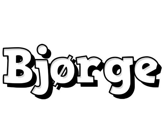 Bjørge snowing logo