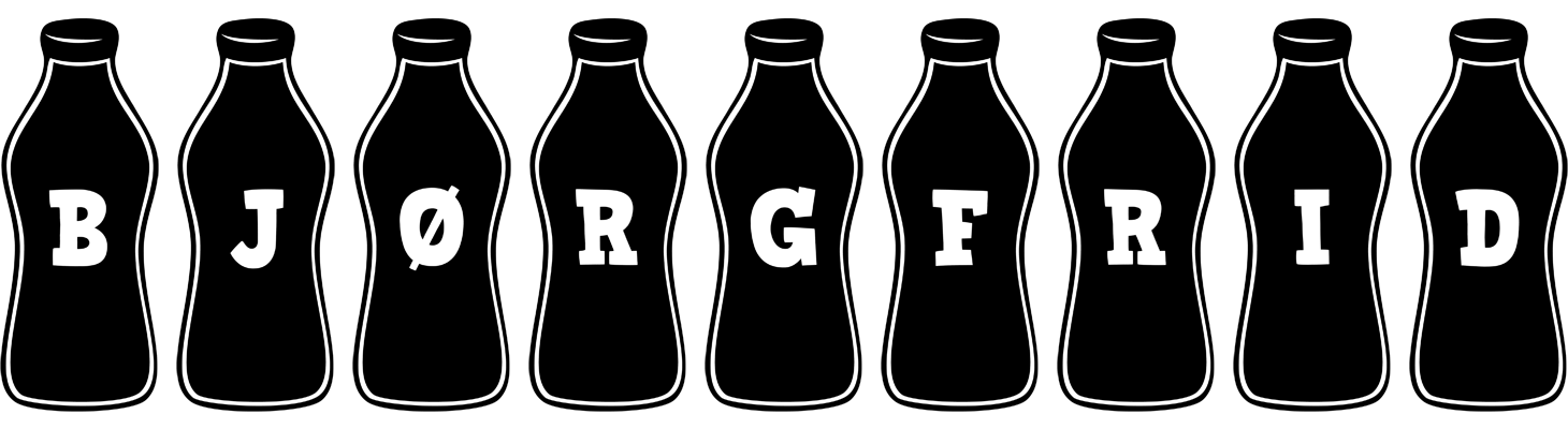 Bjørgfrid bottle logo