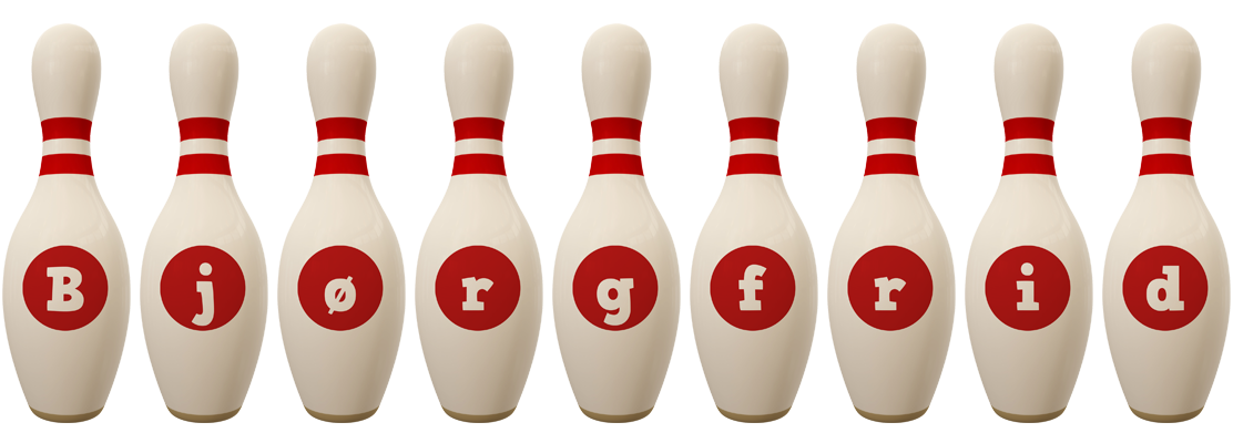 Bjørgfrid bowling-pin logo
