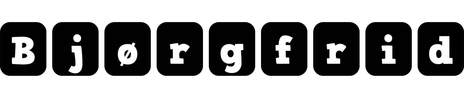 Bjørgfrid box logo