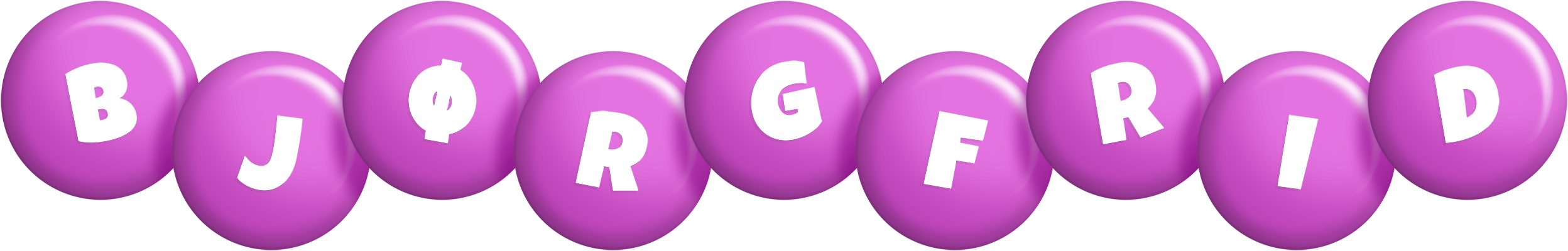 Bjørgfrid candy-purple logo