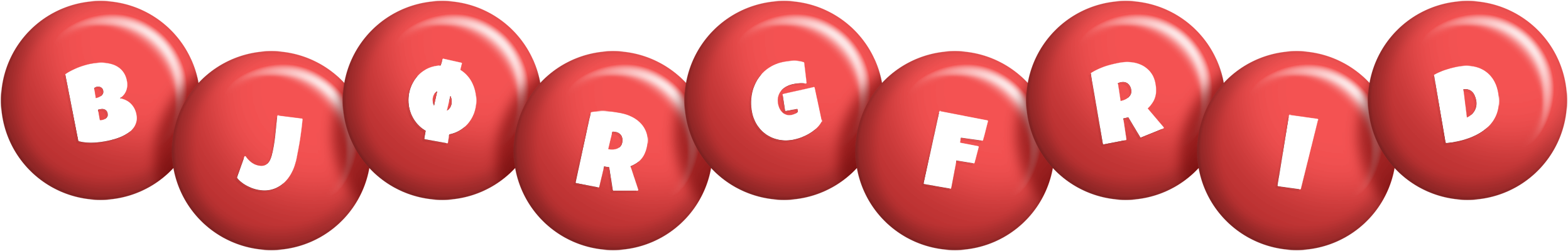 Bjørgfrid candy-red logo