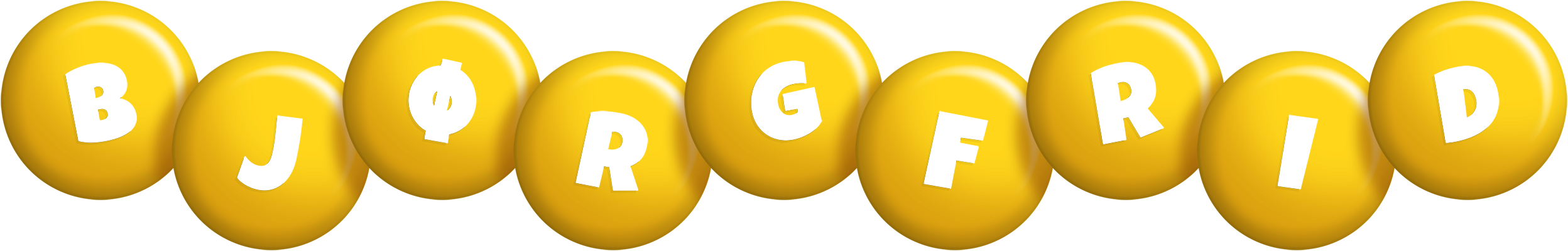 Bjørgfrid candy-yellow logo