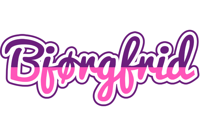 Bjørgfrid cheerful logo