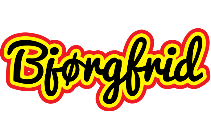 Bjørgfrid flaming logo