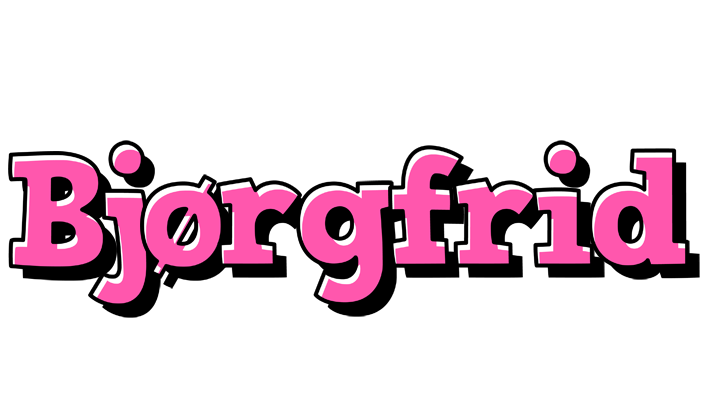 Bjørgfrid girlish logo