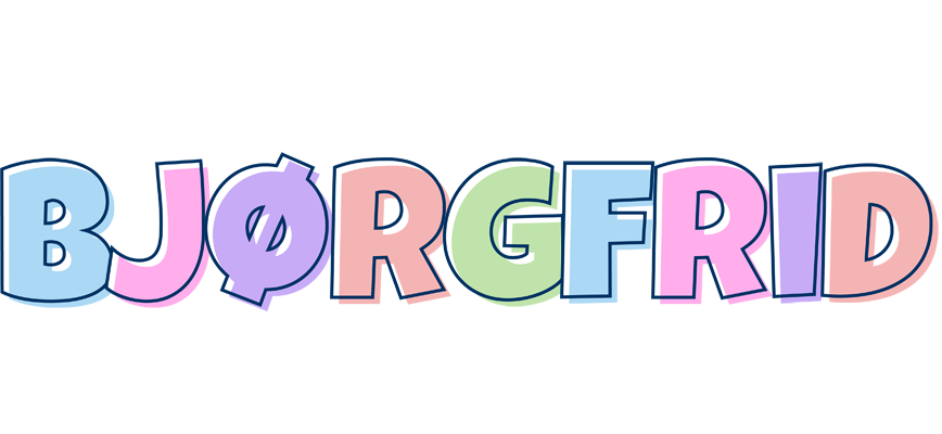 Bjørgfrid pastel logo