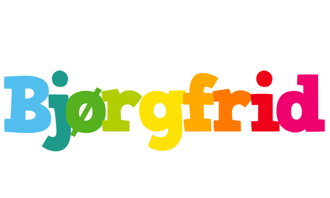 Bjørgfrid rainbows logo