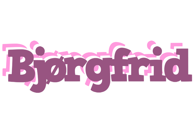 Bjørgfrid relaxing logo