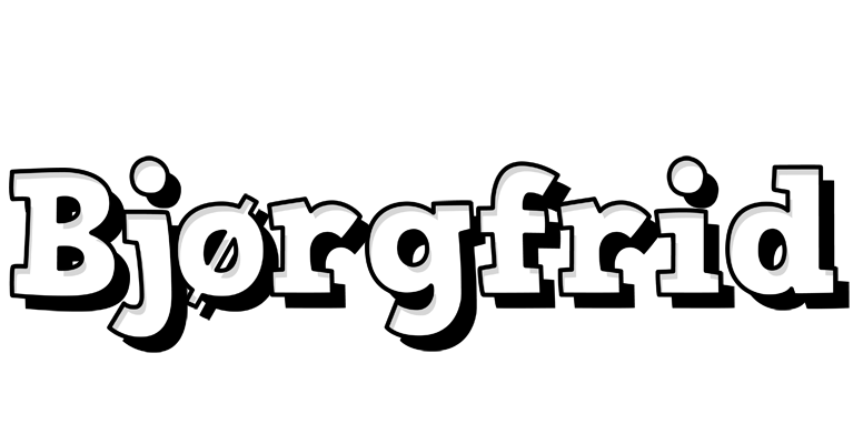 Bjørgfrid snowing logo