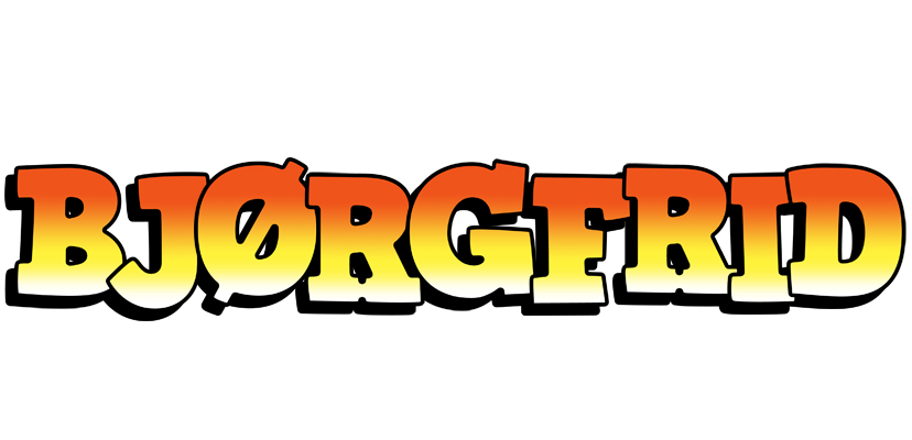 Bjørgfrid sunset logo