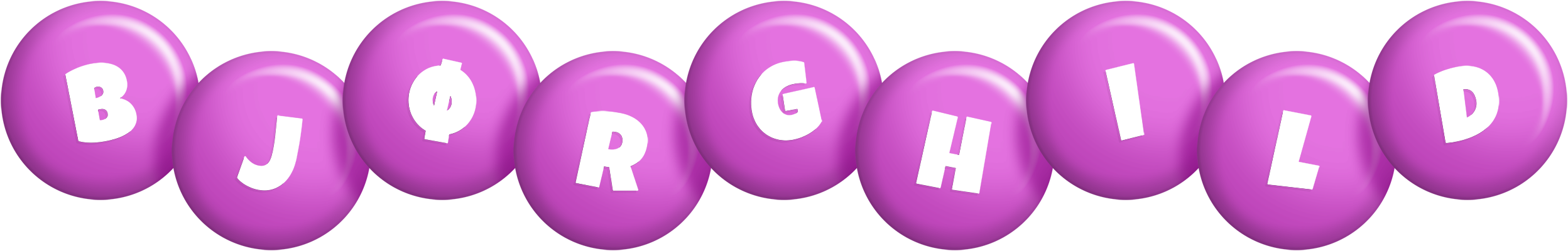 Bjørghild candy-purple logo