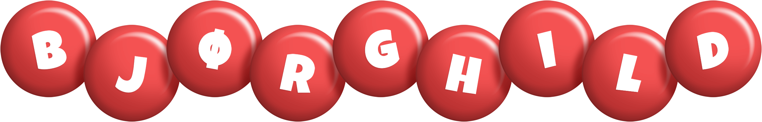 Bjørghild candy-red logo