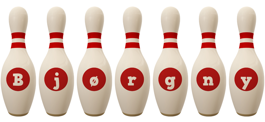 Bjørgny bowling-pin logo