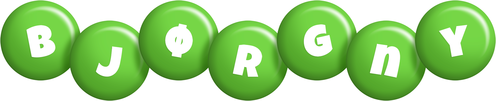 Bjørgny candy-green logo