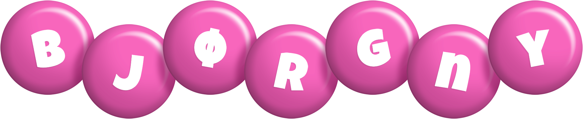 Bjørgny candy-pink logo