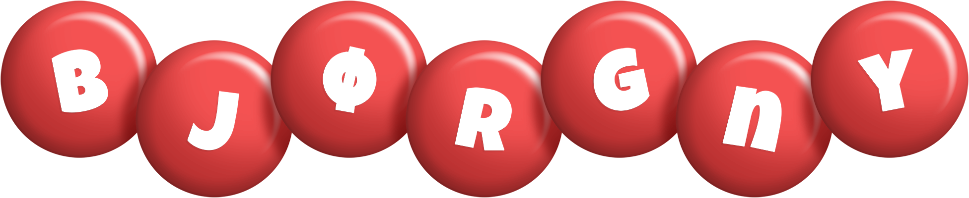 Bjørgny candy-red logo