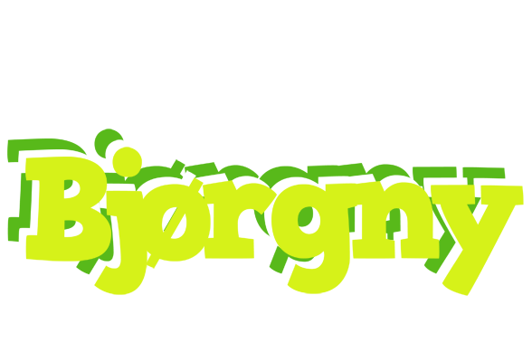 Bjørgny citrus logo