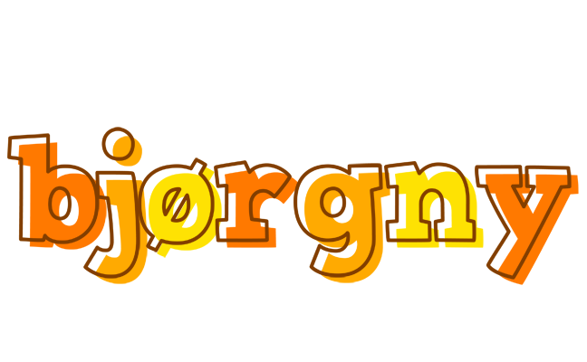 Bjørgny desert logo