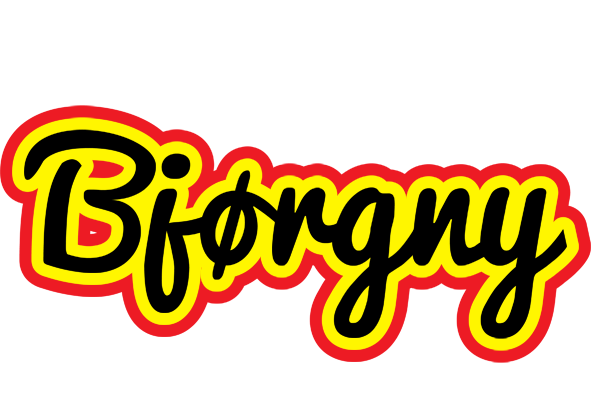 Bjørgny flaming logo
