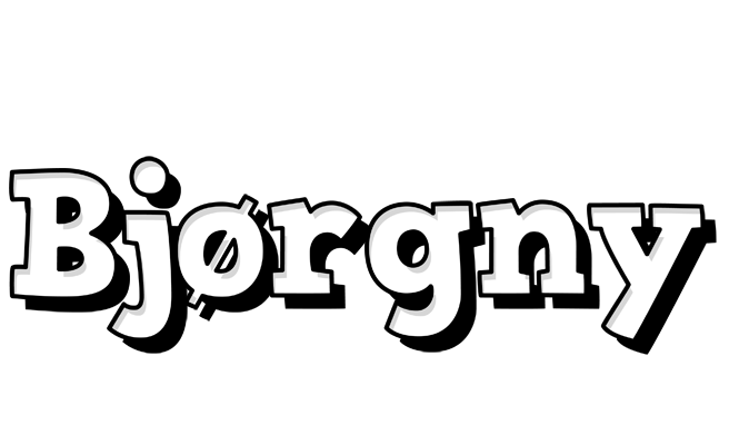 Bjørgny snowing logo