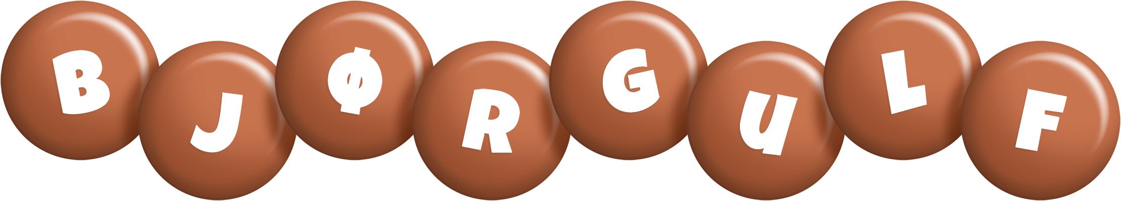 Bjørgulf candy-brown logo