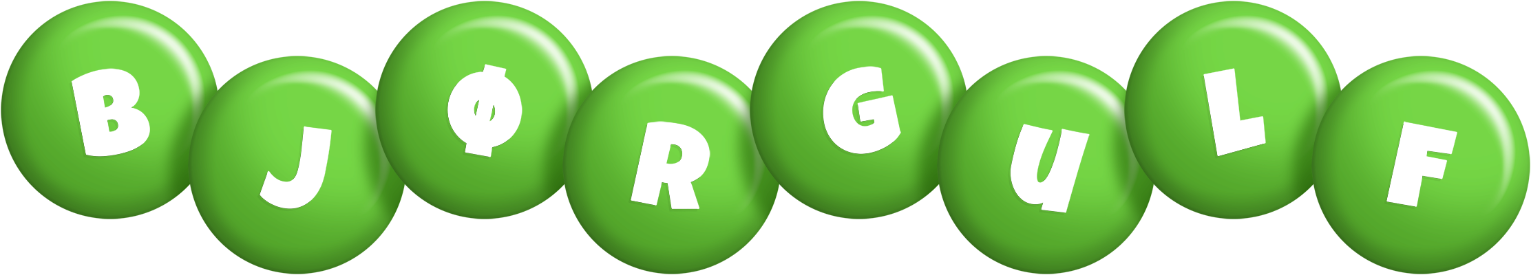 Bjørgulf candy-green logo