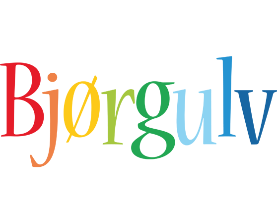 Bjørgulv birthday logo