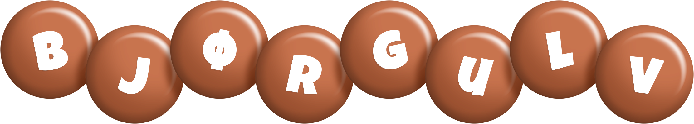 Bjørgulv candy-brown logo