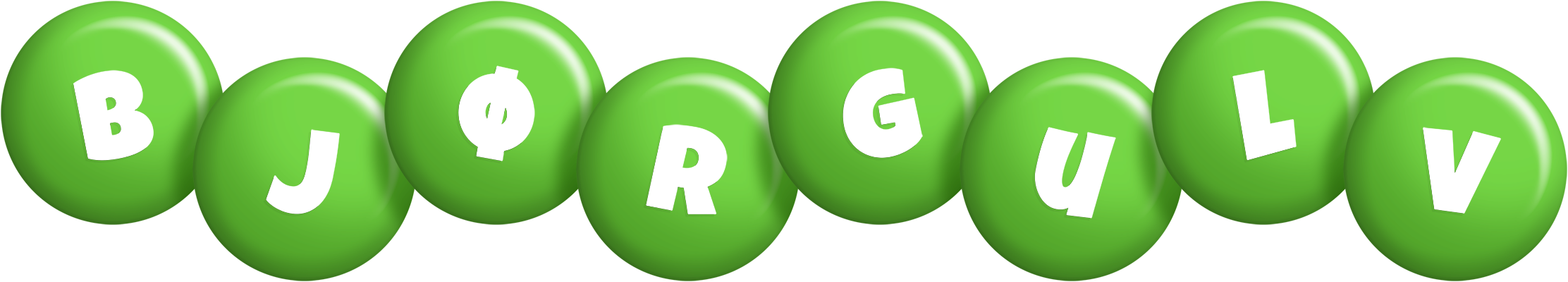 Bjørgulv candy-green logo