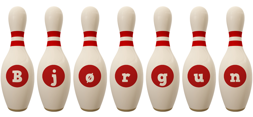 Bjørgun bowling-pin logo