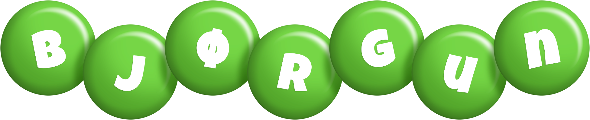 Bjørgun candy-green logo