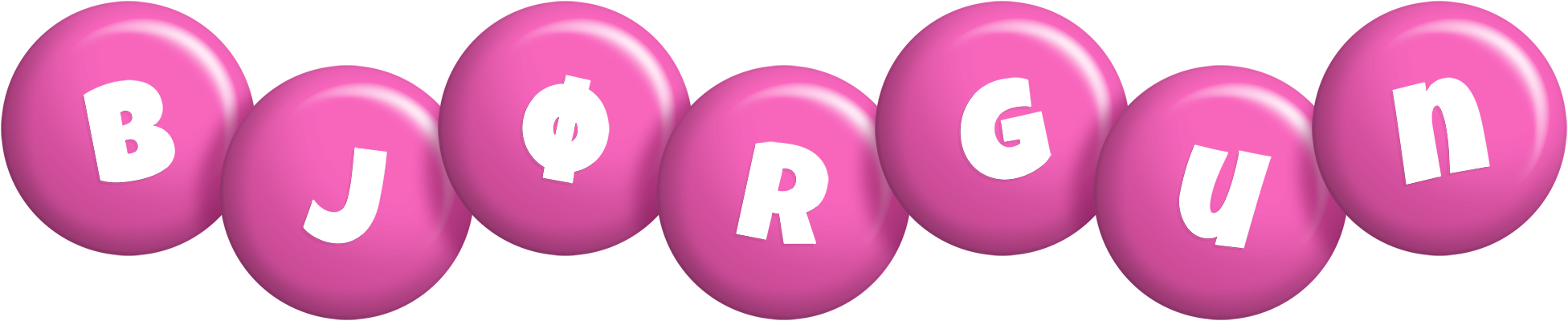 Bjørgun candy-pink logo
