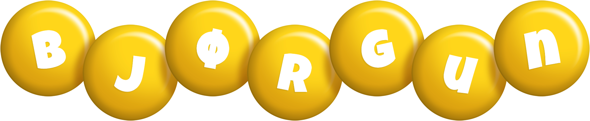 Bjørgun candy-yellow logo