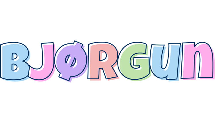 Bjørgun pastel logo