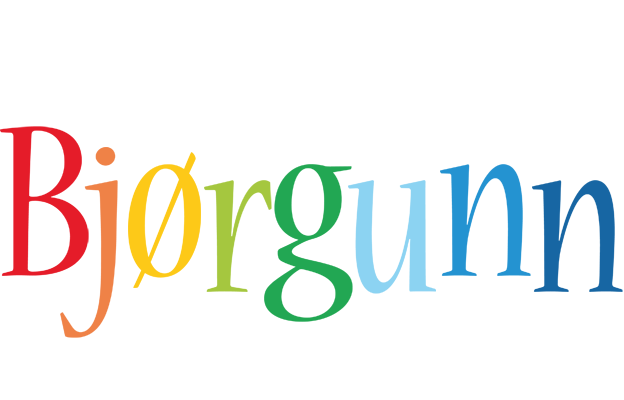 Bjørgunn birthday logo